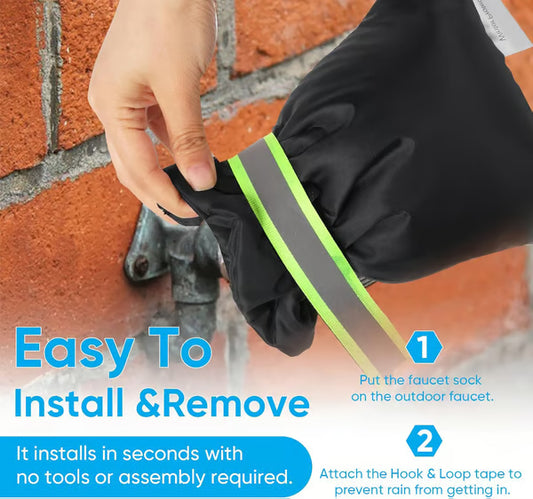 Outdoor Faucet Covers for Winter Freeze Protection (2-Pack)