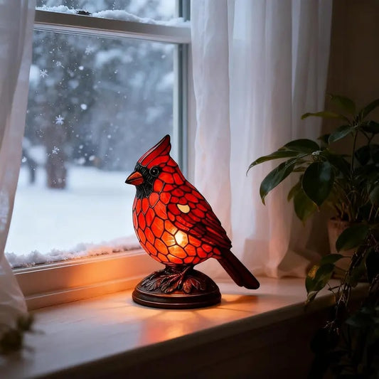 Bird Statue Lamp – Resin LED Night Light Decor