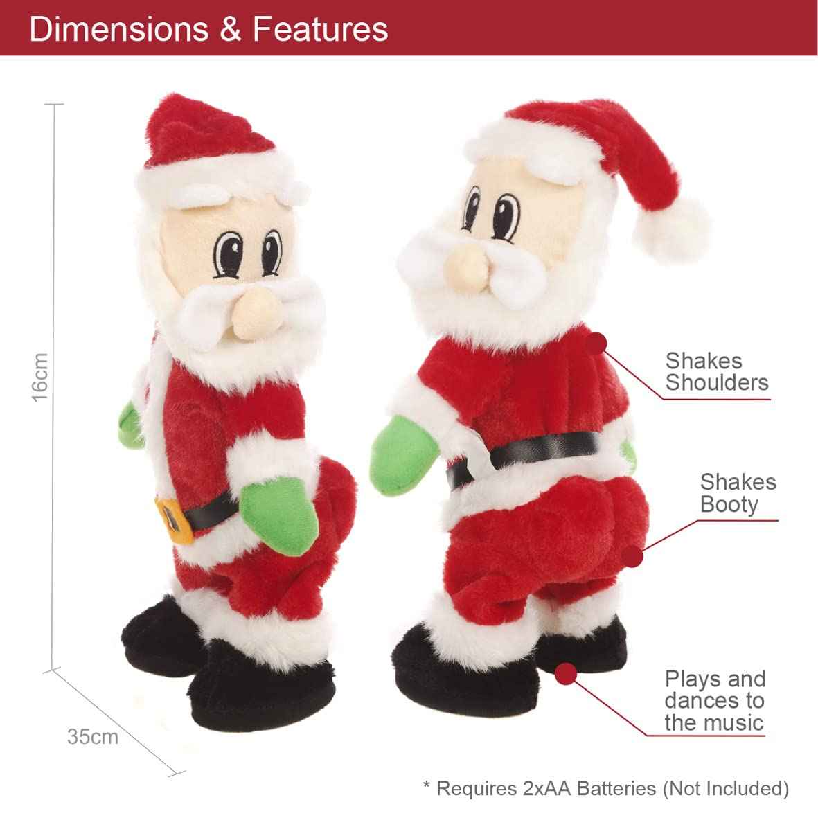 Twerking Santa Holiday Gift – Dancing Santa Toy for Christmas Fun