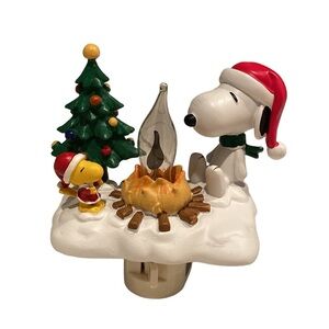 Snoopy and Woodstock Campfire Night Light 🎄