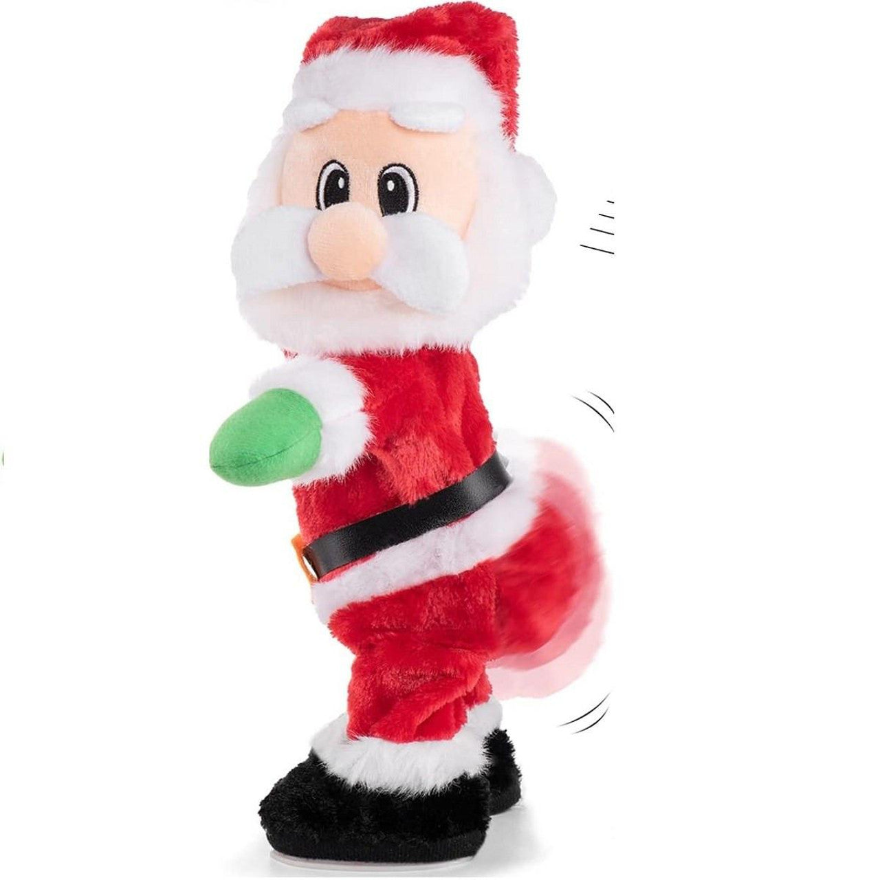 Electric Music Twerking Santa Booty Shaker – Funny Animated Christmas Décor Gift