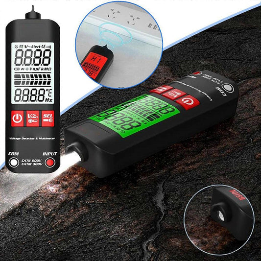 Smart Digital Multimeter – Auto-Ranging with NCV Detection, Flashlight & Safety Protection for DIY & Pros
