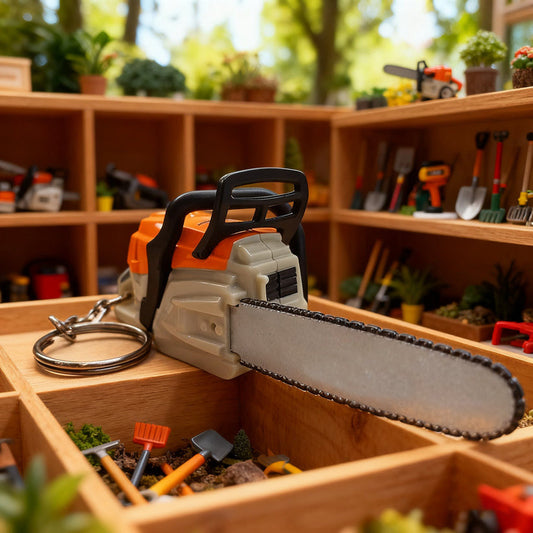 Mini Chainsaw Keychain – Real Cutting Portable Novelty Tool