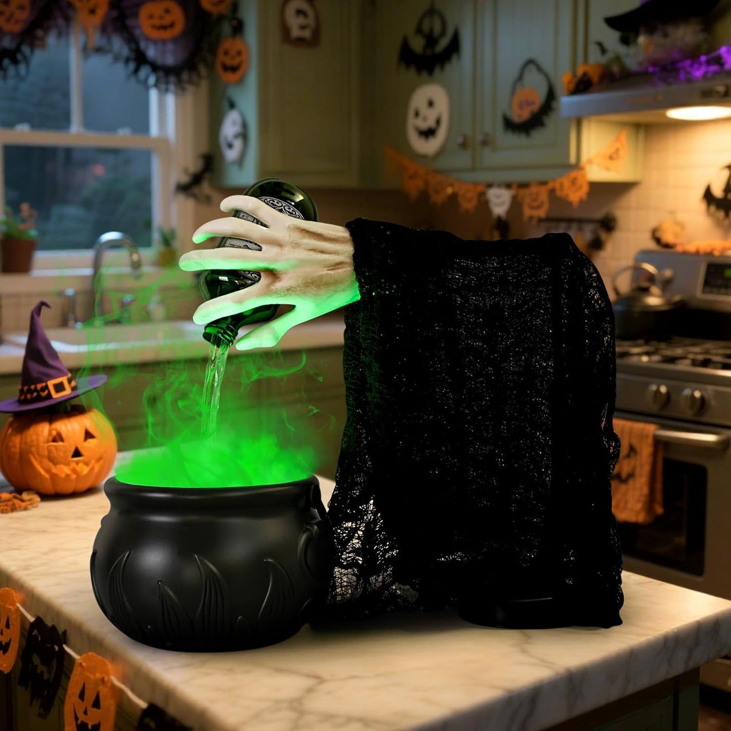 2025 Halloween Fairy Magic Floating Potion Bottle and Witch Hand