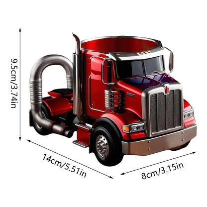 Semi Truck Coffee Mug – Handcrafted 3D Shaped Design