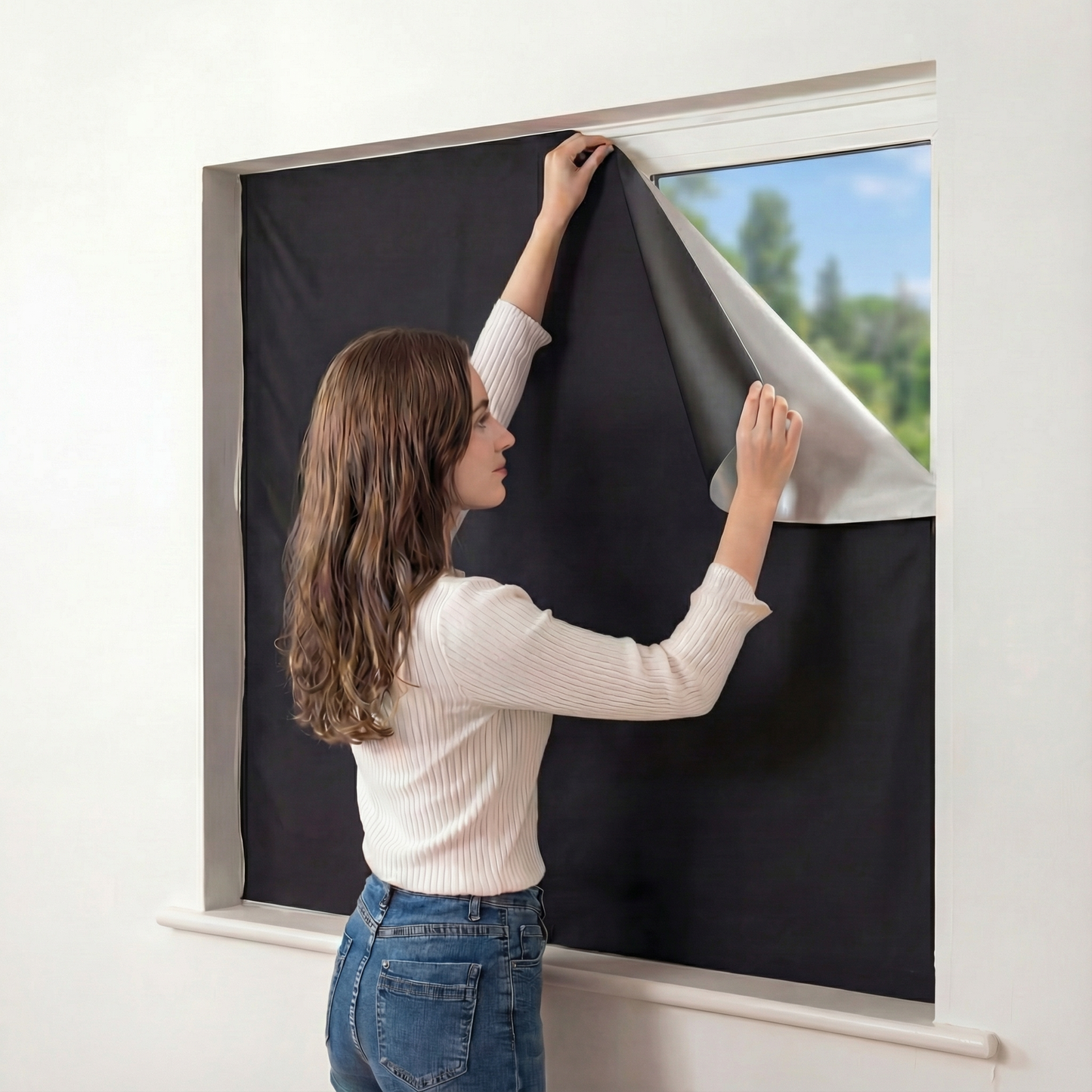 Magnetic Light-Blocking Blinds