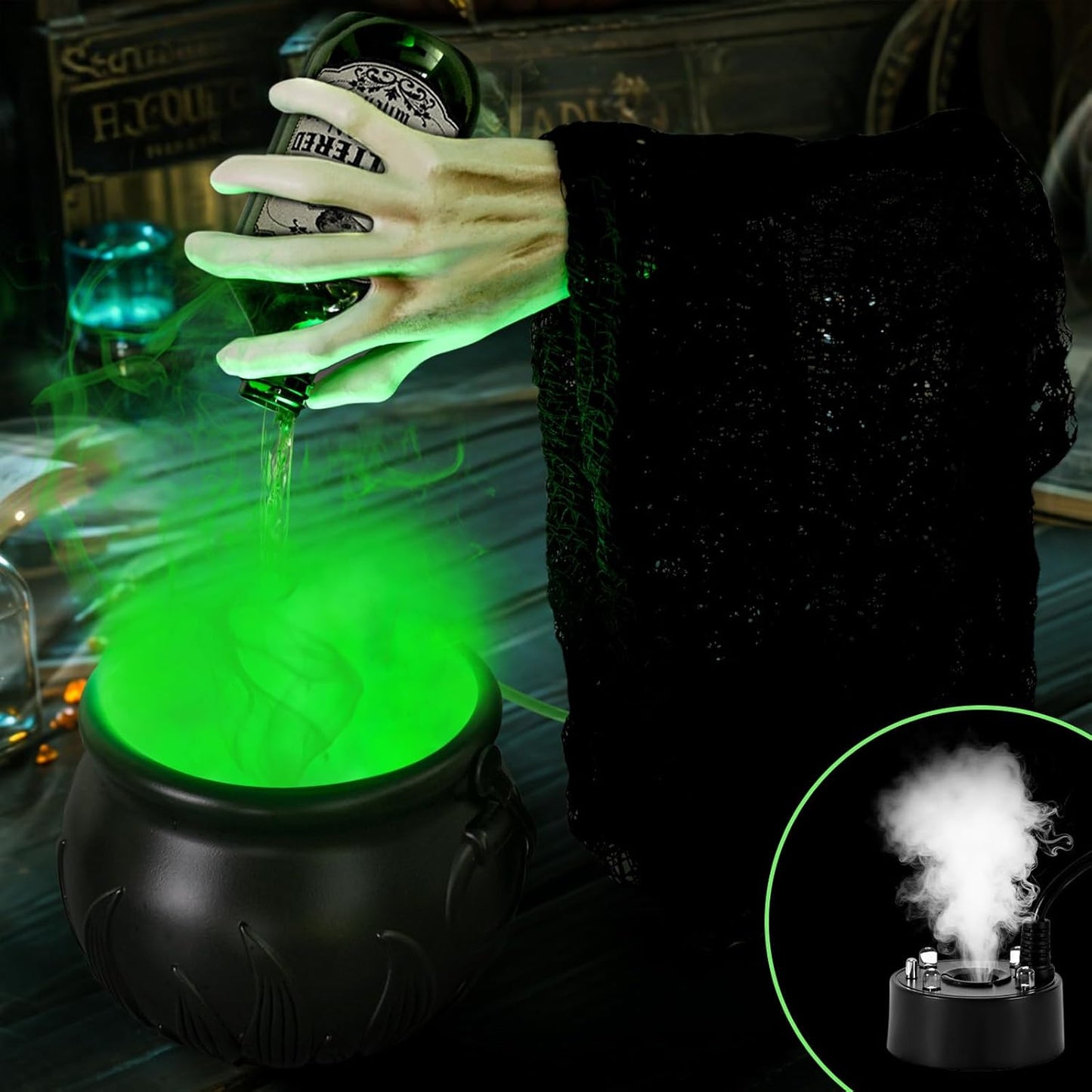 2025 Halloween Fairy Magic Floating Potion Bottle and Witch Hand