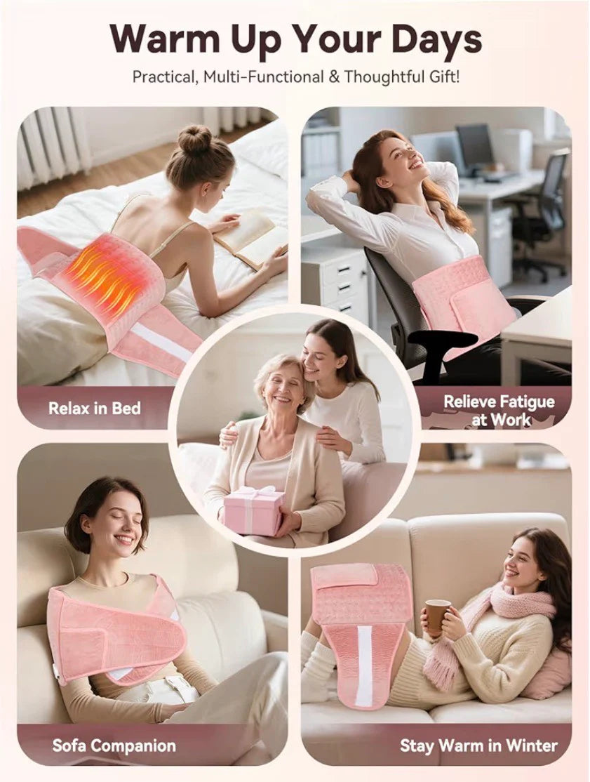 Women's Thermal Heating Wrap for Back & Belly Relief