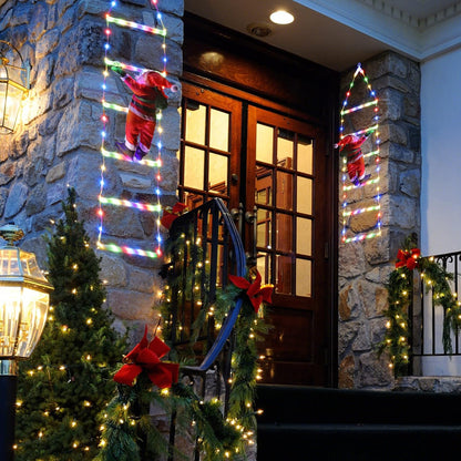 🎄Preheat 2025 Sale 49% OFF! - LED Ladder Lights with Climbing Santa Claus