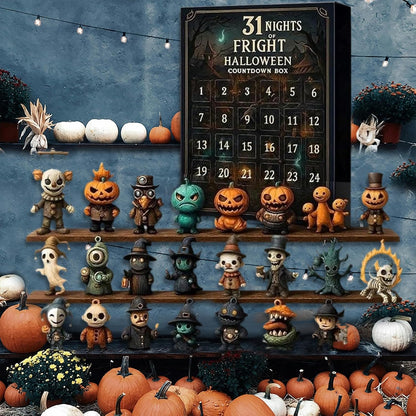 🔥Halloween Early Discount 49% Off🔥 31 Nights of Fright – Halloween Countdown Box with Figurines