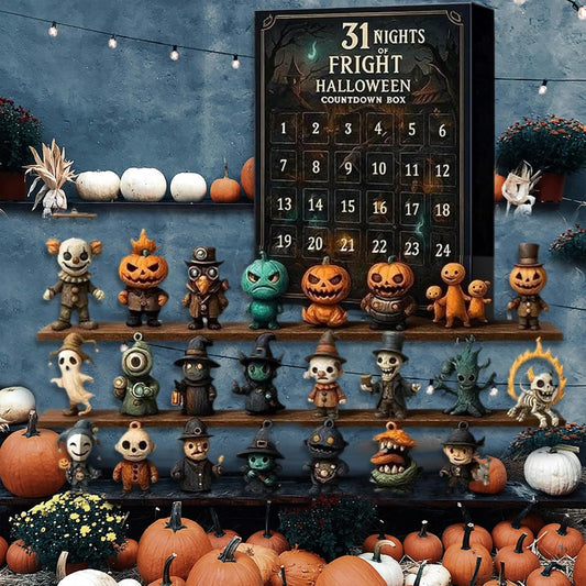 🔥Halloween Early Discount 49% Off🔥 31 Nights of Fright – Halloween Countdown Box with Figurines