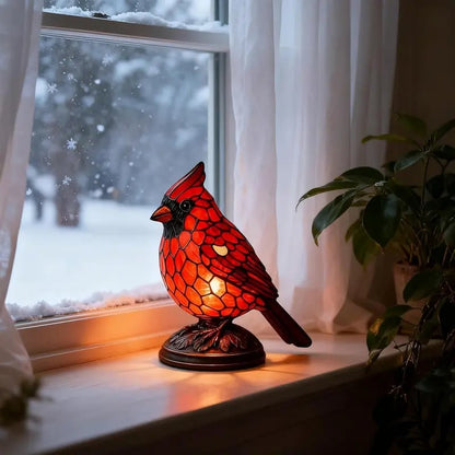 Bird Statue Lamp – Resin LED Night Light Decor