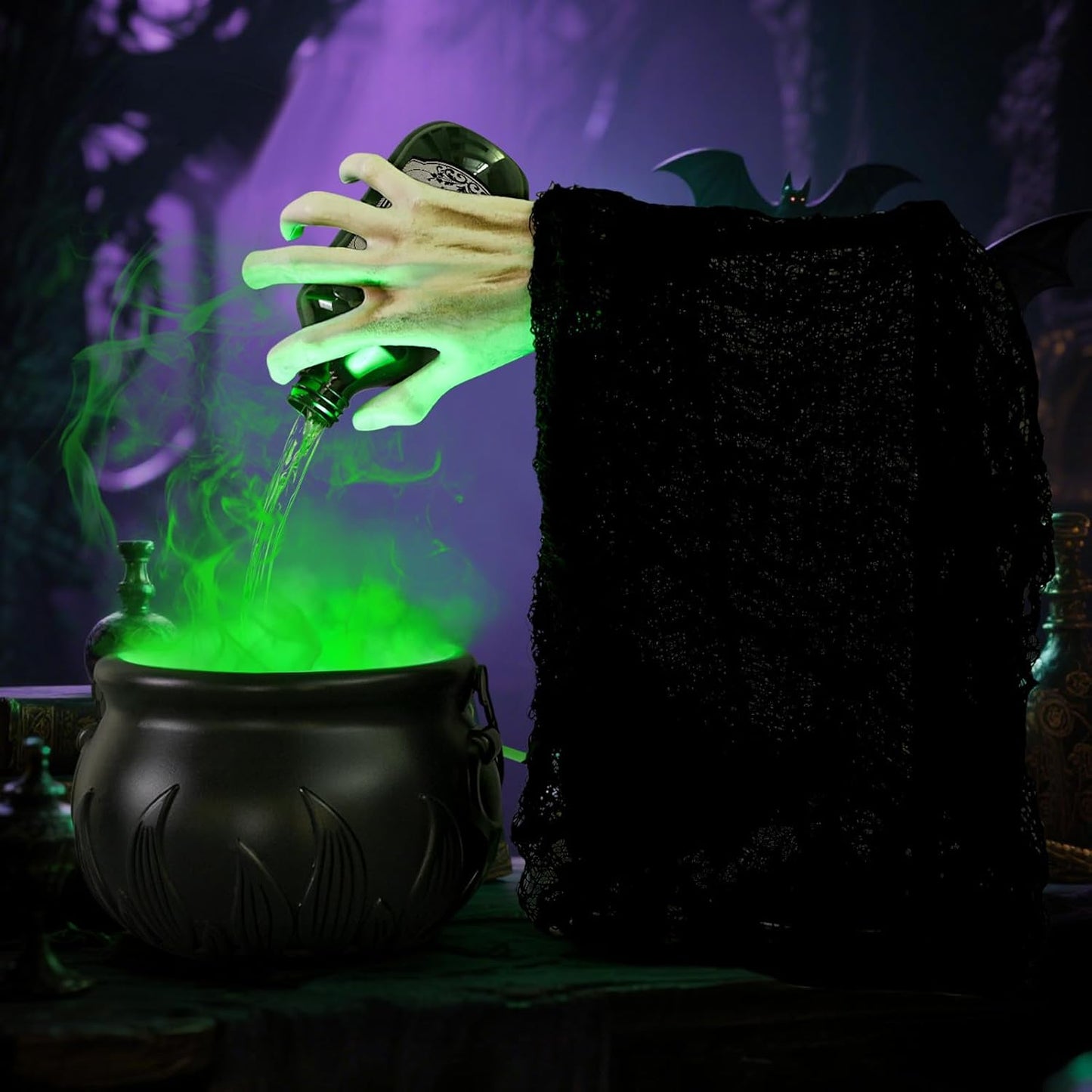2025 Halloween Fairy Magic Floating Potion Bottle and Witch Hand