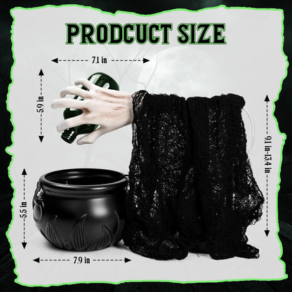 2025 Halloween Fairy Magic Floating Potion Bottle and Witch Hand