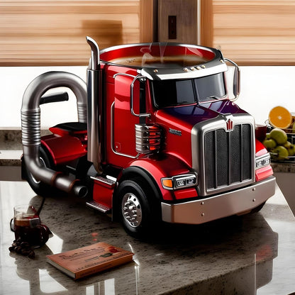 Semi Truck Coffee Mug – Handcrafted 3D Shaped Design