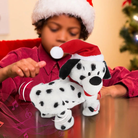 Twerking Santa Dog Toy – Animated Walking & Singing Plush for Christmas