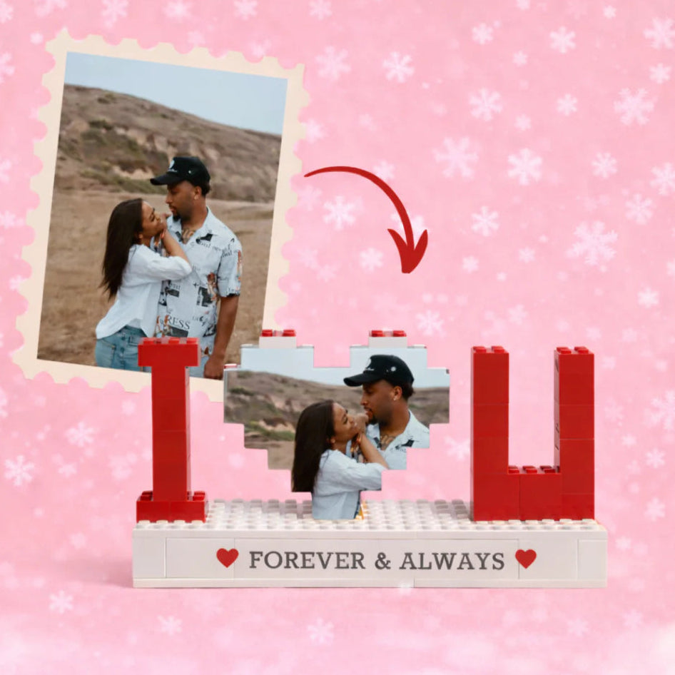 Personalized Brick Puzzle Photo Block
