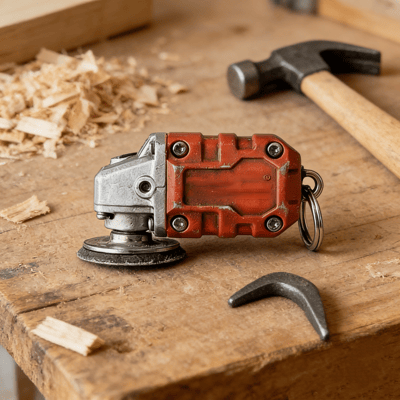 Mini Chainsaw Keychain – Real Cutting Portable Novelty Tool