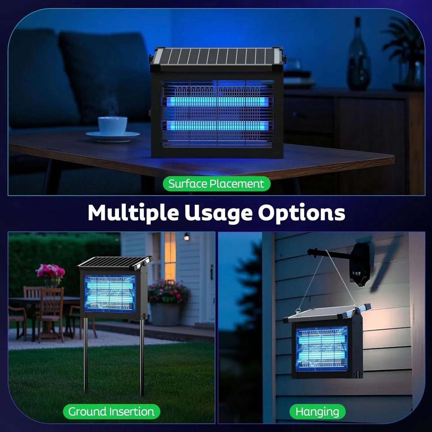 Outdoor Solar Mosquito Killer Lamp