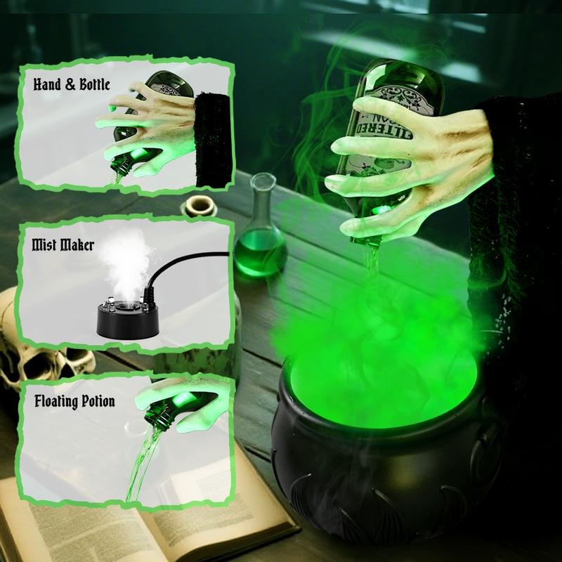 2025 Halloween Fairy Magic Floating Potion Bottle and Witch Hand