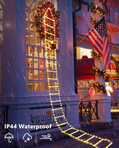 🎄Preheat 2025 Sale 49% OFF! - LED Ladder Lights with Climbing Santa Claus