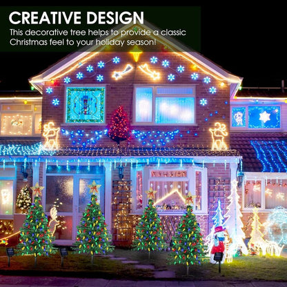 Solar Christmas Tree Lights | Outdoor Solar Holiday Decor