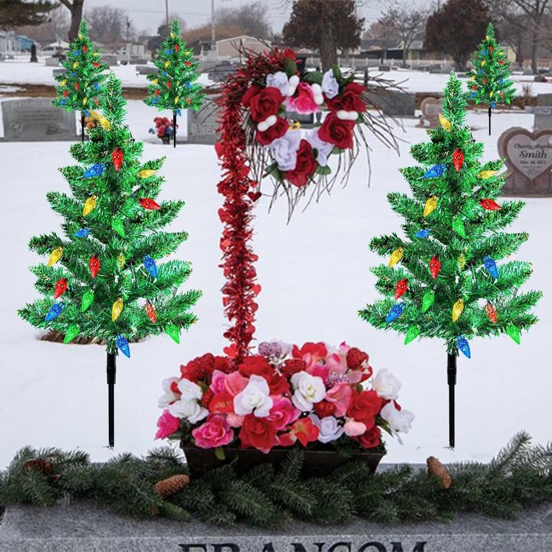 Solar Christmas Tree Lights | Outdoor Solar Holiday Decor