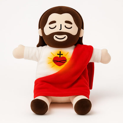 Calming Jesus Plush – Breathing & Music Plush Toy | Christian Gift