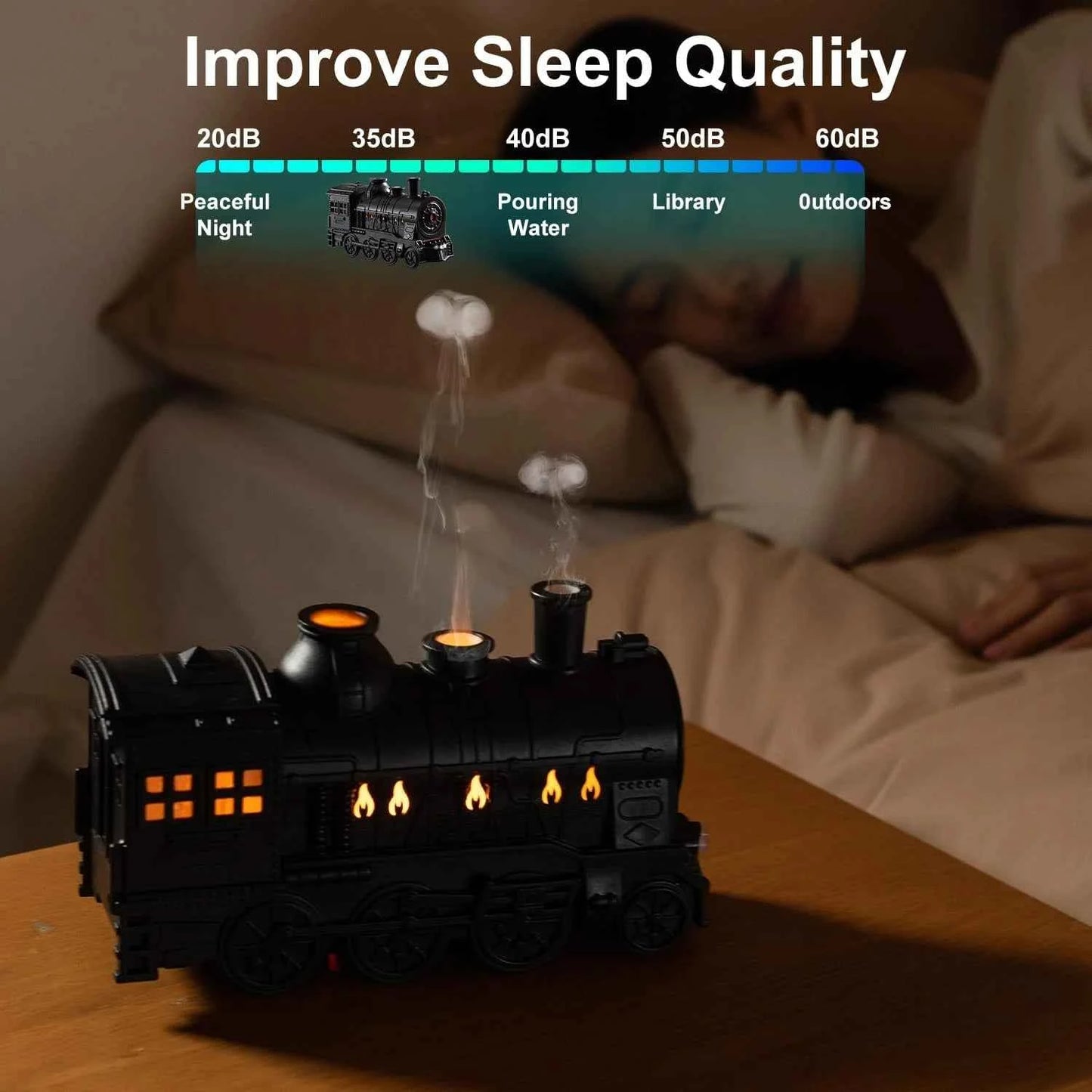 GleeMart Premium Train-Shaped Aromatherapy Diffuser（300ml）🚂