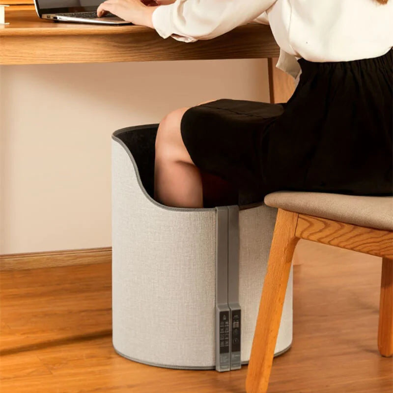 Chauffe-pieds électrique pliable à glisser sous le bureau – Tapis chauffant portable pour un confort hivernal au bureau et à la maison 