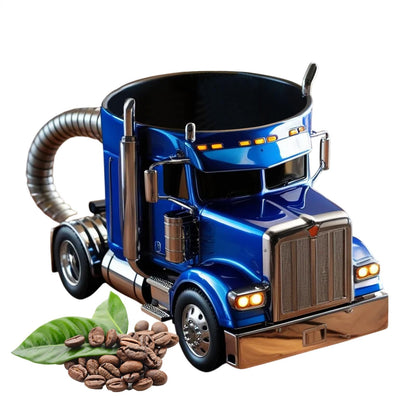 Semi Truck Coffee Mug – Handcrafted 3D Shaped Design
