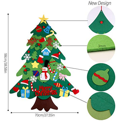 🎄DIY Felt Christmas Tree for Kids | Safe & Fun Xmas Decoration 2025