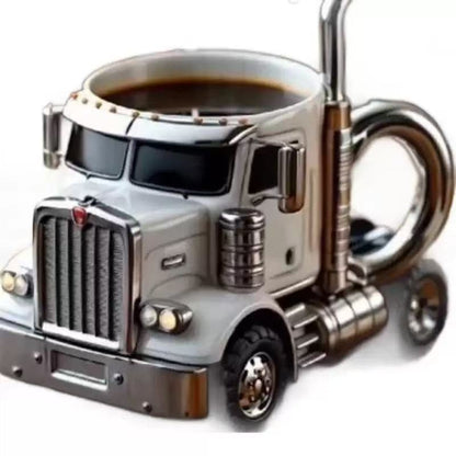 Semi Truck Coffee Mug – Handcrafted 3D Shaped Design