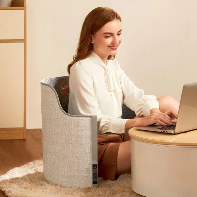 Chauffe-pieds électrique pliable à glisser sous le bureau – Tapis chauffant portable pour un confort hivernal au bureau et à la maison 