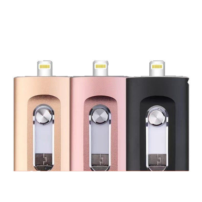3-in-1 OTG-USB-Stick mit Lightning- und USB-C-Anschluss 