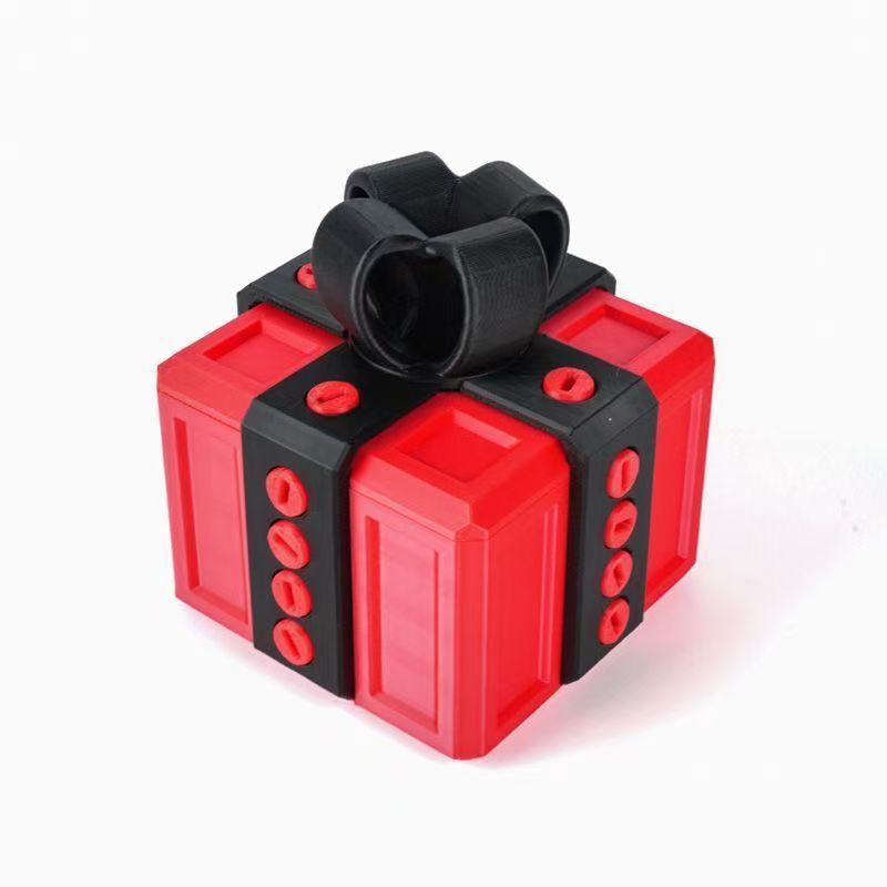 Ärgerliche Scherzgeschenkbox mit Schrauben und Pop-Up-Überraschung 