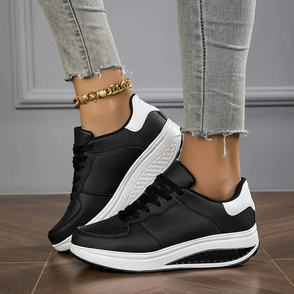 🔥Last Day Promotion 50% OFF - Women's Casual Fashion Breathable Platform Wedge Orthopaedic Sneakers