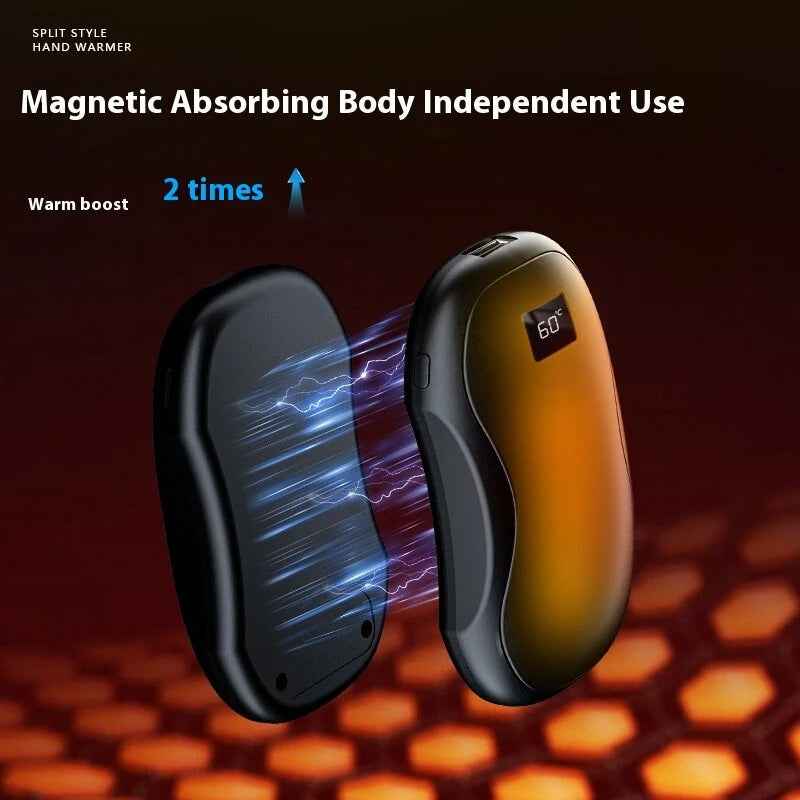 🌟 GleeMart™ Digital Display Magnetic Hand Warmers