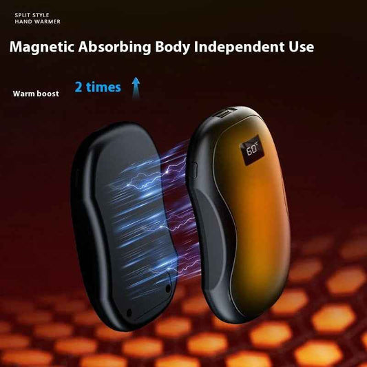 🌟 GleeMart™ Digital Display Magnetic Hand Warmers