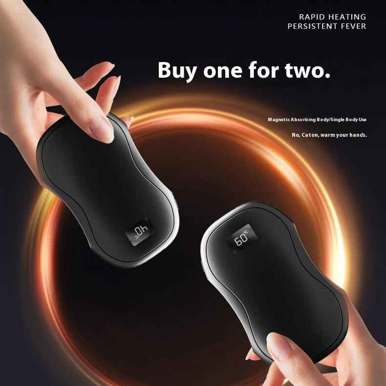 🌟 GleeMart™ Digital Display Magnetic Hand Warmers
