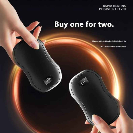🌟 GleeMart™ Digital Display Magnetic Hand Warmers