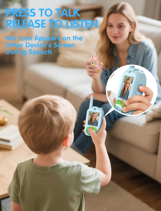 GleeMart™ Kids Video Walkie Talkies (2-Pack)📱🧒