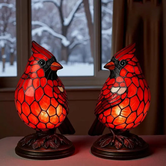 Bird Statue Lamp – Resin LED Night Light Decor