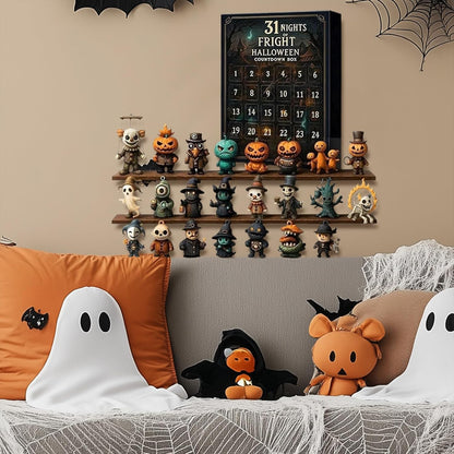 🔥Halloween Early Discount 49% Off🔥 31 Nights of Fright – Halloween Countdown Box with Figurines