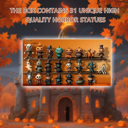 🔥Halloween Early Discount 49% Off🔥 31 Nights of Fright – Halloween Countdown Box with Figurines
