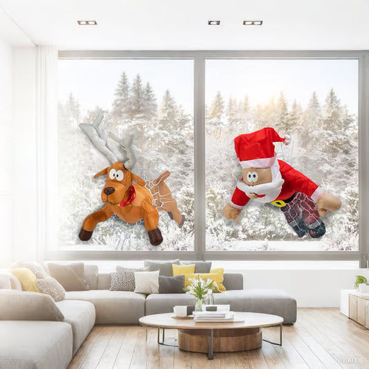 🦌🎅Crashing Reindeer & Santa Set - GleeMart