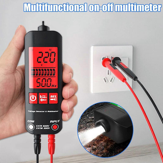 Smart Digital Multimeter – Auto-Ranging with NCV Detection, Flashlight & Safety Protection for DIY & Pros