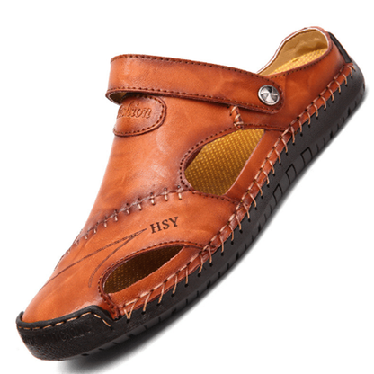 ✨LAST DAY SALE 50% OFF✨Large Size Soft Leather Men's Breathable Outdoor Sandals