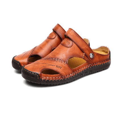 ✨LAST DAY SALE 50% OFF✨Large Size Soft Leather Men's Breathable Outdoor Sandals