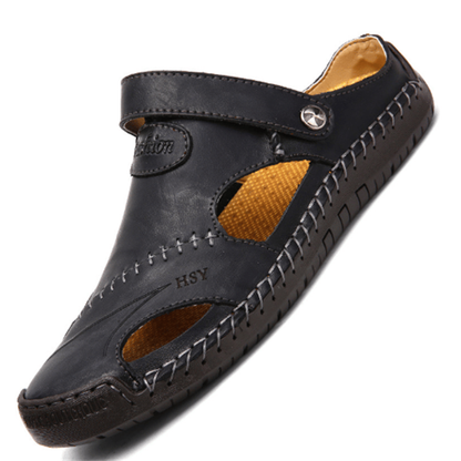 ✨LAST DAY SALE 50% OFF✨Large Size Soft Leather Men's Breathable Outdoor Sandals